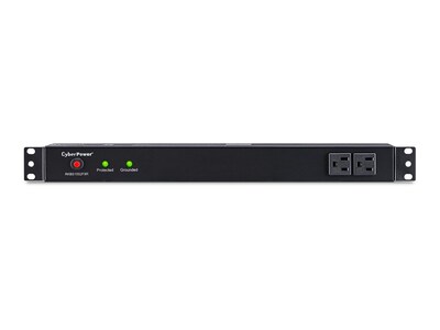 CyberPower Rackbar Surge Protector 120V 15A 1U RM 3600 Joules 5-15P Input 15-foot Cord (10) 5-15R Outlets, RKBS15S2F8R, 12425487, Surge Suppressors