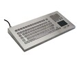 iKEY Stainless Desktop Keyboard w 102 Key & TP with USB Cable , DT-102-SS-NI-USB, 38209281, Keyboards & Keypads