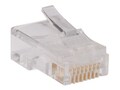 Tripp Lite RJ-45 Connectors for Solid Stranded Cable, 100-Pack, N030-100, 14482688, Cable Accessories