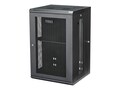 StarTech.com 18U 19 Wall Mount Network Cabinet - 16 Deep Hinged Locking IT Rack Enclosure with Shelf, RK1820WALHM, 34213012, Racks & Cabinets