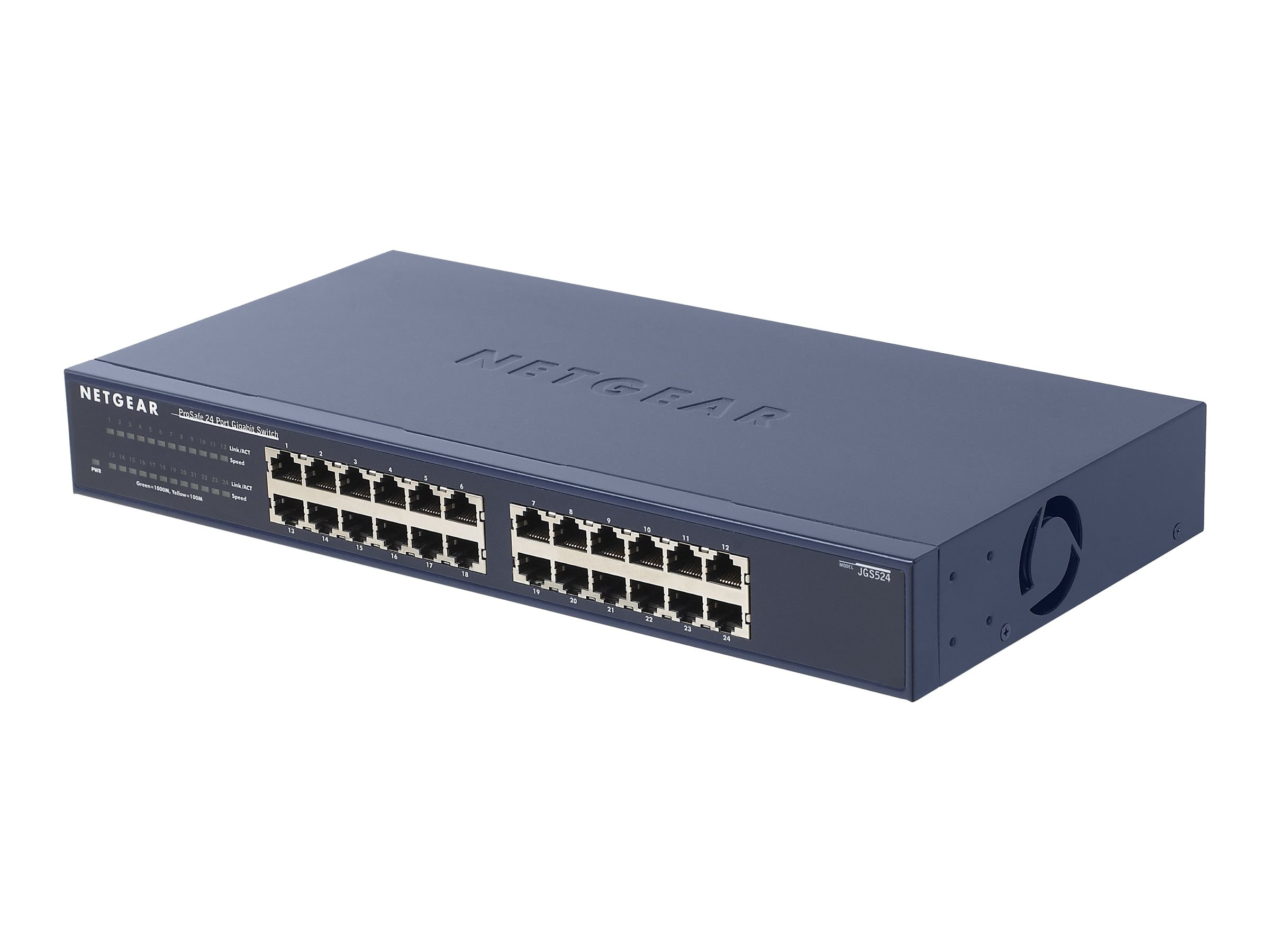 Switch Hub Ethernet 24 ports 10/100/1000BT Rackable 19”