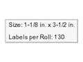Seiko 1.125 x 3.5 Address Label Roll (1000 Labels), SLP-1RLB, 7951491, Paper, Labels & Other Print Media Seiko 1.125 x 3.5 Address Label Roll (1000 Labels), SLP-1RLB, 7951491, Paper, Labels & Other Print Media