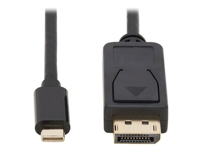 Tripp Lite USB-C to DisplayPort M M Bi-Directional 4K 60Hz Adapter Cable with Locking DP Connector, 6ft, U444-006-DP-BD, 38400579, Cables