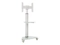 Tripp Lite Premier Rolling TV Cart for 37 to 70 Displays, Black Glass Base and Shelf, Locking Casters, DMCS3770SG75W, 41532336, Stands & Mounts - Digital Signage & TVs Tripp Lite Premier Rolling TV Cart for 37 to 70 Displays, Black Glass Base and Shelf, Locking Casters, DMCS3770SG75W, 41532336, Stands & Mounts - Digital Signage & TVs