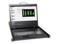 Tripp Lite NetCommander Cat5 KVM Switch with VGA Console, 19in, 16-Port, B070-016-19, 10194259, KVM Displays & Accessories
