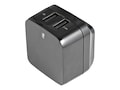 StarTech.com 2 Port USB Wall Charger, 17W, Black , USB2PACUBK, 41285567, AC Power Adapters (external)