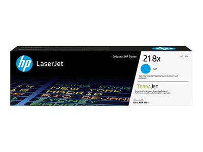 HP (W2181X) 218X High Yield Cyan Original LaserJet Toner Cartridge, W2181X, 41792347, Toner and Imaging Components - OEM HP (W2181X) 218X High Yield Cyan Original LaserJet Toner Cartridge, W2181X, 41792347, Toner and Imaging Components - OEM