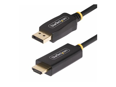 StarTech.com 4K 60Hz DisplayPort to HDMI Active Video Adapter HDR Cable, 2m, 6F-DP-HDMI-4K60-HDR, 41771416, Cables