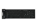 Adesso Waterproof Flex Keyboard USB Antimicrobial 108-Key US Layout, AKB-222UB, 15552377, Keyboards & Keypads