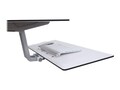 Ergotron WorkFit-S Single LD with Worksurface+, White, 33-350-211, 27125111, Furniture - Miscellaneous