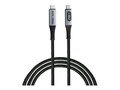 Verbatim Sync & Charge 240W USB4 Power Display Cable, Black, 3.9ft, 31849                         , 41976393, Cables