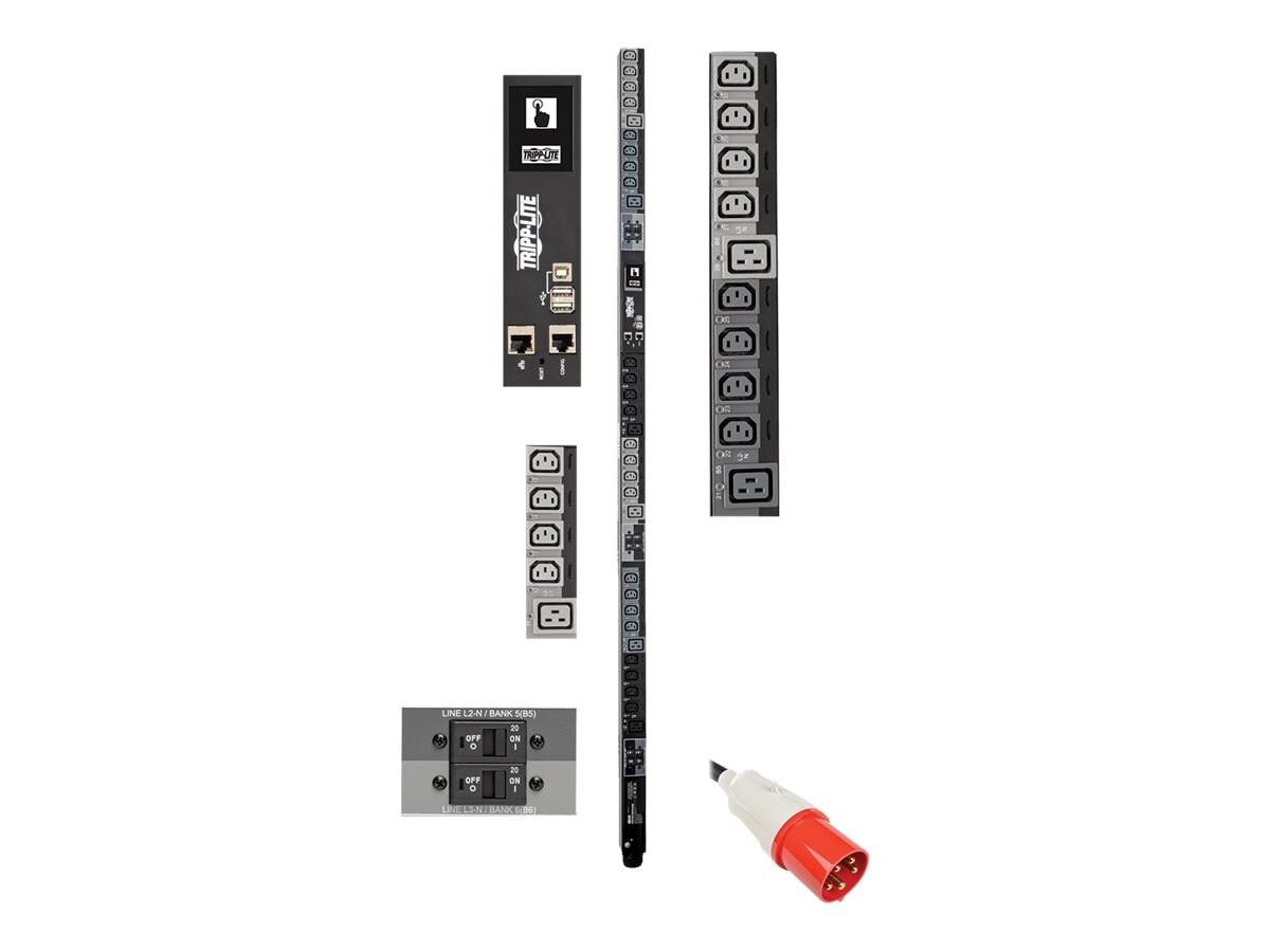 Tripp Lite PDU Switched 208V-240V 5.8kW 30A C13 16 Outlet L6-30P 2URM