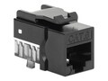Intellinet CAT6 Slim Keystone Jack with Punch-Down Stand, Black, 25-Pack, 772129                        , 41931328, Premise Wiring Equipment