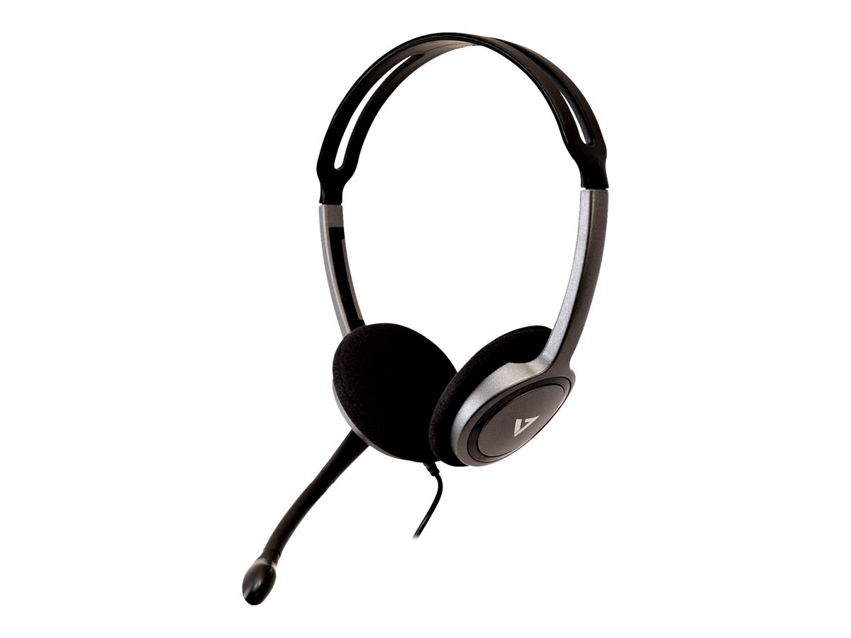 V7 Lightweight Headset w Mic (HA212-BULK)