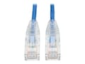 Tripp Lite Cat6 Gigabit Snagless Molded Slim UTP Patch Cable, Blue, 2ft, N201-S02-BL, 31775693, Cables Tripp Lite Cat6 Gigabit Snagless Molded Slim UTP Patch Cable, Blue, 2ft, N201-S02-BL, 31775693, Cables