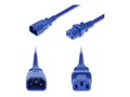 AddOn C14 Male to C13 Female Standard Commercial 18 AWG 250V at 10A PVC SJT Power Cable, Blue, 5ft, ADD-C142C13C18G5FBE           , 41980712, Power Cords