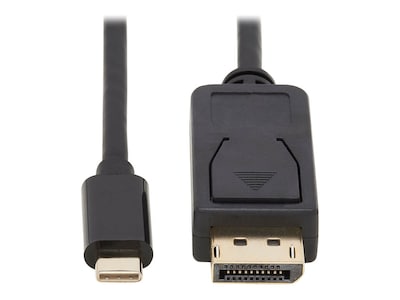 Tripp Lite 4K 60Hz USB-C to DisplayPort Bi-Directional Active Adapter Cable with Locking DP Connector, 3ft, U444-003-DP-BD, 41209808, Cables Tripp Lite 4K 60Hz USB-C to DisplayPort Bi-Directional Active Adapter Cable with Locking DP Connector, 3ft, U444-003-DP-BD, 41209808, Cables