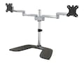 StarTech.com Adjustable Ergonomic Dual Monitor Desktop Mount for VESA Displays up to 32, Silver, ARMDUALSS, 37662577, Stands & Mounts - Desktop Monitors StarTech.com Adjustable Ergonomic Dual Monitor Desktop Mount for VESA Displays up to 32, Silver, ARMDUALSS, 37662577, Stands & Mounts - Desktop Monitors