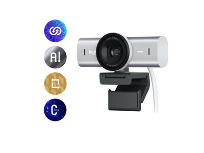 Logitech MX BRIO 4K Ultra HD Collaboration & Streaming Webcam - Pale Gray, 960-001550, 41778340, WebCams & Accessories Logitech MX BRIO 4K Ultra HD Collaboration & Streaming Webcam - Pale Gray, 960-001550, 41778340, WebCams & Accessories