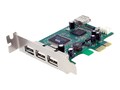 StarTech.com 4 Port USB 2.0 PCIe Card - Low Profile, PEXUSB4DP, 10434224, Controller Cards & I/O Boards