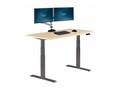 VARIDESK 60x30 Electric Standing Desk with ComfortEdge, Light Wood, 402260                        , 41976114, Furniture - Miscellaneous