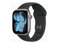 Apple Watch Series 11, GPS + Cellular, 42mm, Space Gray Aluminum Case with Black Sport Band - M L, MF8C4LW/A                     , 42039460, Wearable Technology - Apple Watch Series 6-7