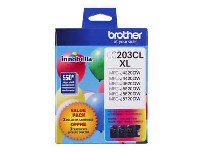 Brother LC2033PKS Cyan, Magenta & Yellow Ink Cartridge, LC2033PKS, 17539547, Ink Cartridges & Ink Refill Kits - OEM