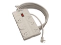 Tripp Lite Protect It! Surge (8) Outlet (6 Transformers) 25ft Cord 1440 Joules, TLP825, 7895370, Surge Suppressors