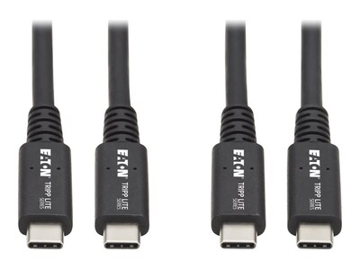 Tripp Lite 8K 60Hz USB-C USB4 40Gbps Cable with 100W PD Charging, Black, 31, U520-31N, 41298021, Cables