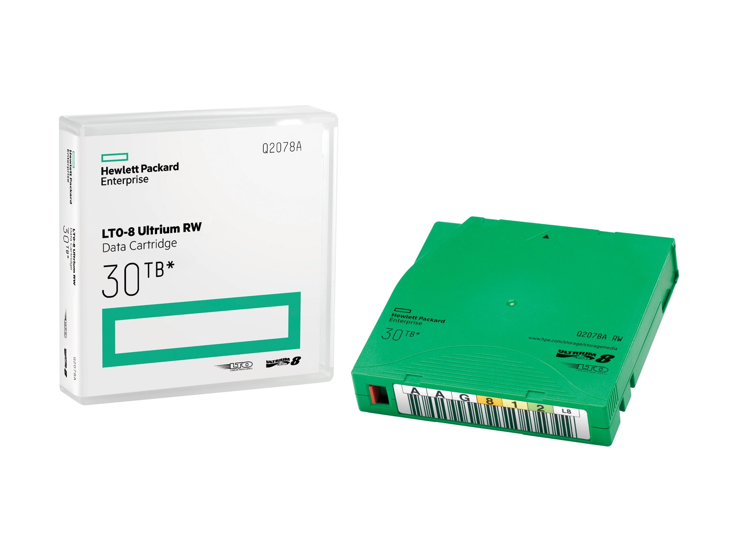 HPE 30TB LTO-8 Ultrium RW Library Pack (20 Cartridges w Cases