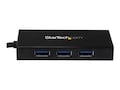 StarTech.com Portable 3-Port USB 3.0 Hub w  Gigabit Ethernet Adapter NIC, Aluminum, ST3300GU3B, 17685624, USB & Firewire Hubs