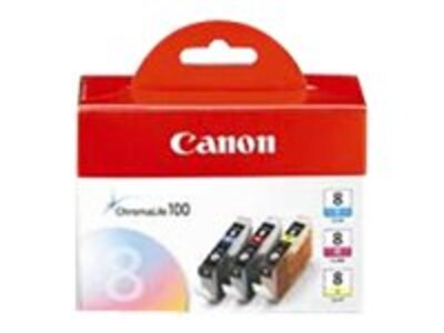 Canon CLI-8 Ink Tanks (3-pack), 0621B016, 9387221, Ink Cartridges & Ink Refill Kits - OEM