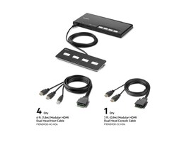 Belkin F1DN204MOD-HH-4 Main Image from Right-angle