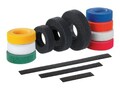 Panduit 10PK Hook & Loop Tie Strip Blu , HLS1.5S-X6, 41092921, Mounting Hardware - Network