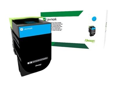 Lexmark Cyan Return Program Toner Cartridge, 70C0HCG, 15022237, Toner and Imaging Components - OEM