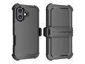 OuterFactor WorkForce Mobile LT Case with Belt Clip, iPhone 16, Black, 12-0401400 , 42171303, Carrying Cases - Phones/PDAs OuterFactor WorkForce Mobile LT Case with Belt Clip, iPhone 16, Black, 12-0401400 , 42171303, Carrying Cases - Phones/PDAs