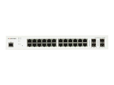 Fortinet FortiSwitch 224E 1U RM L3 Managed Switch 24xGbE 4xGbE SFP 1xPSU, FS-224E, 33985387, Network Switches