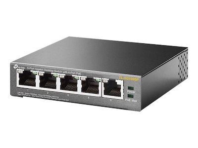 TP-LINK 5-Port GbE Desktop Switch w 4xPoE, TL-SG1005P, 34722888, Network Switches TP-LINK 5-Port GbE Desktop Switch w 4xPoE, TL-SG1005P, 34722888, Network Switches