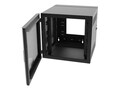 C2G 26RU Swing-Out Wall Mount Cabinet w  Plexiglass Door, Black, TAA, SWM26RUPL-26-26, 35128135, Racks & Cabinets