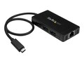 StarTech.com 3 Port USB C to USB 3.0 Type A Hub with GbE, Power Adapter, HB30C3A1GE, 32080754, USB & Firewire Hubs