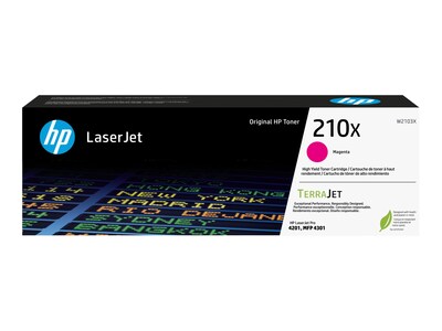 HP 210X (W2103X) Magenta Original LaserJet Toner Cartridge , W2103X, 41611506, Toner and Imaging Components - OEM