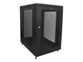 StarTech.com 18U 19 4 Post 2-30 Deep Locking Vented Server Rack Cabinet Enclosure with Casters, Shelf, RK1833BKM, 34213021, Racks & Cabinets
