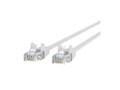 Belkin CAT5E 24AWG 350MHz RJ45 M M UTP Snagless PVC Ethernet Patch Cable, White, 5ft, A3L791-05-WHT-S, 267264, Cables
