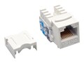 Tripp Lite Cat6 Cat5e 110-Style Punch Down Keystone Jack, White (25-pack), N238-025-WH, 21327133, Premise Wiring Equipment