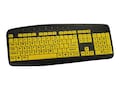 Ergoguys 104-Key High Visibility Large Print Soft Touch USB Keyboard, CST104LPY, 34935445, Keyboards & Keypads