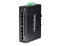 TRENDnet TI-PG80 DIN RM WM Unmanaged Switch 1024KB RAM 8xGbE PoE+, TI-PG80, 30719227, Network Switches