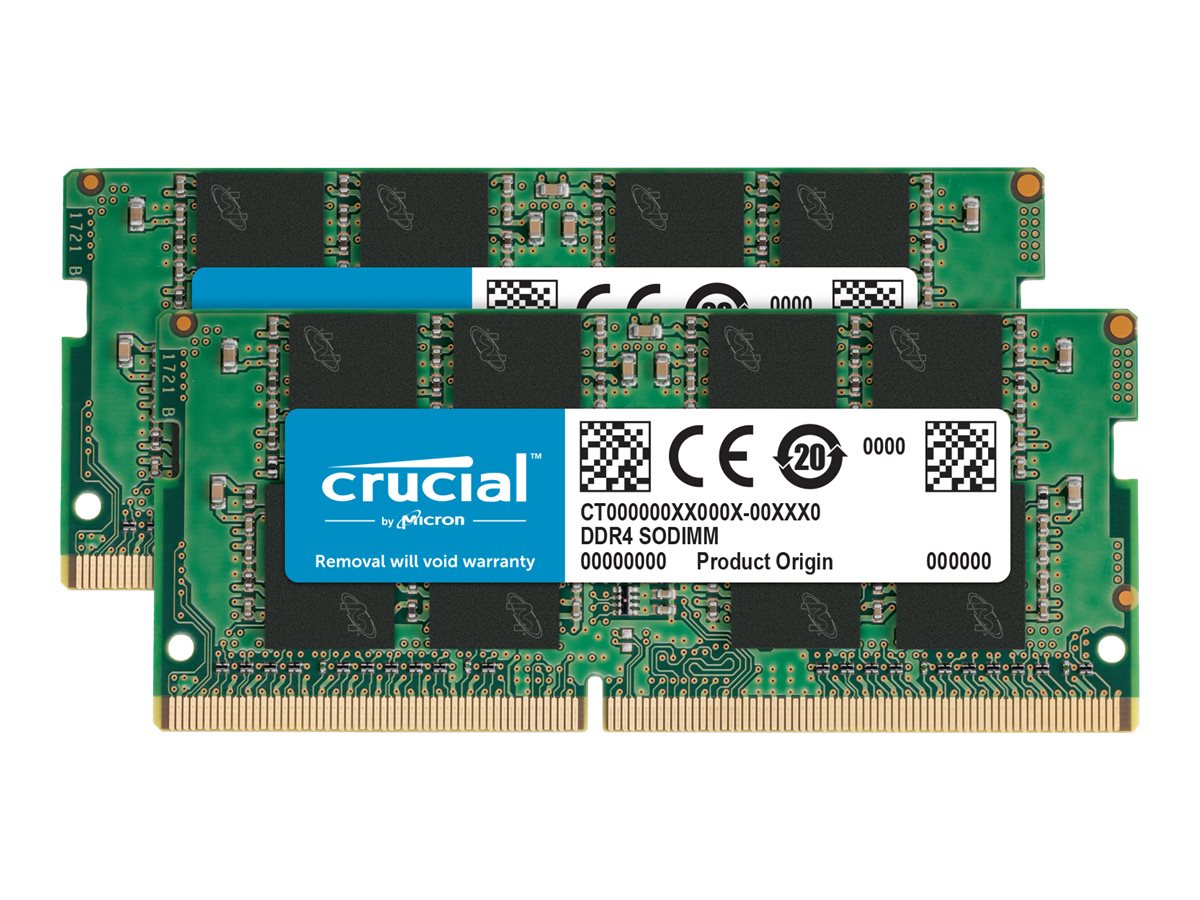 在庫低価Crucial 64GB Kit(32GBx2)DDR4 メモリー