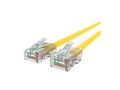 Belkin CAT5E RJ-45 M M UTP 24AWG 350MHz RJ-45 Bootless PVC Ethernet Patch Cable, Yellow, 6ft, A3L791-06-YLW, 132288, Cables