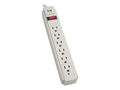 Tripp Lite Protect It! Surge (6) Outlet (Up to 4 Transformers) 4ft Cord 790 Joules, TLP604, 377858, Surge Suppressors