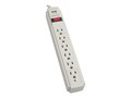 Tripp Lite Protect It! Surge (6) Outlet (Up to 4 Transformers) 4ft Cord 790 Joules, TLP604, 377858, Surge Suppressors Tripp Lite Protect It! Surge (6) Outlet (Up to 4 Transformers) 4ft Cord 790 Joules, TLP604, 377858, Surge Suppressors